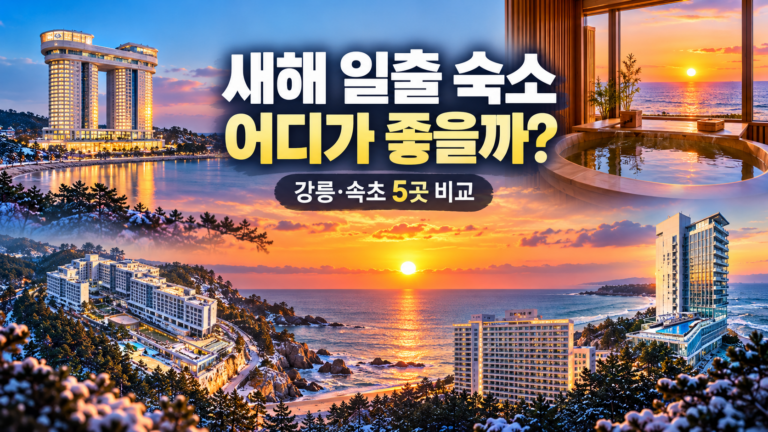 새해 일출 숙소 비교｜강릉·속초 오션뷰 5곳