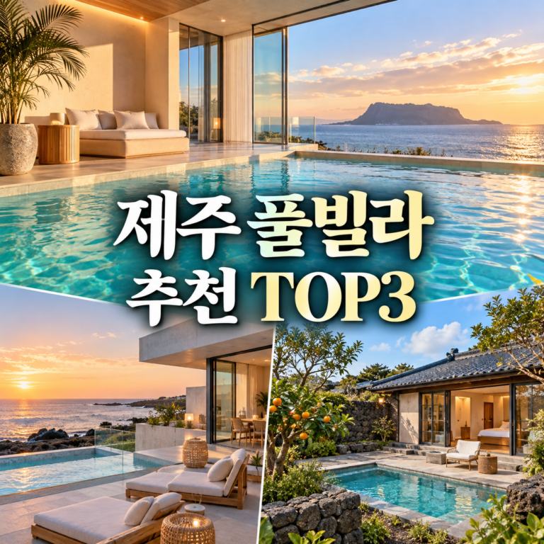 제주 풀빌라 추천 TOP3｜함덕·애월·구좌, 여행 스타일별 비교