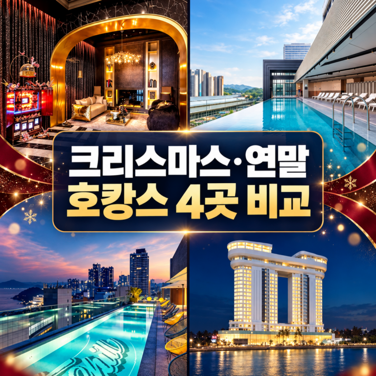 크리스마스 호캉스 추천 4곳｜커플·가족 연말 호텔, 어디가 맞을까?